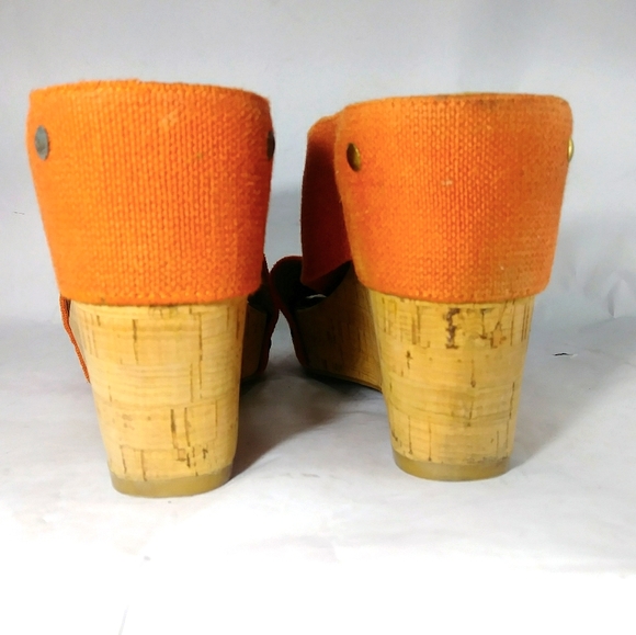 Lucky Brand Miller 2 cork wedge peep toe - Picture 10 of 13